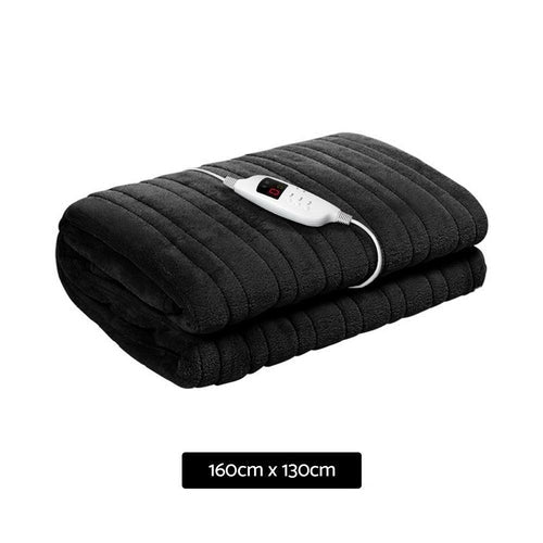 LuxeWarmth - LuxeWarmth Heated Blanket – Charcoal
