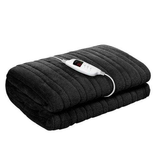 LuxeWarmth - LuxeWarmth Heated Blanket – Charcoal