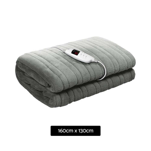 LuxeWarmth - LuxeWarmth Heated Blanket – Silver